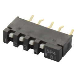 C&K Components (SPA04B) DIP / SIP Switch, SPST, 20 V, 10 mA