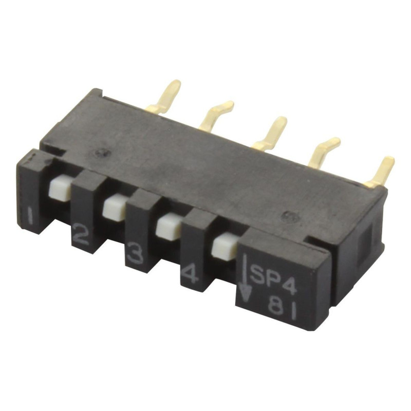 C&K Components (SPA04B) DIP / SIP Switch, SPST, 20 V, 10 mA