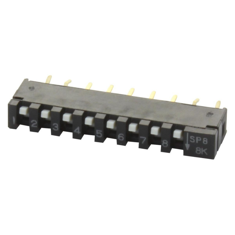 C&K Components (SPA08B) DIP / SIP Switch, SPST, 20 V, 10 mA