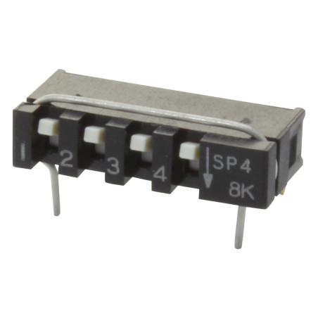 C&K Components (SPA04AB) DIP / SIP Switch, SPST, 20 V, 10 mA