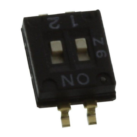 Multicomp Pro (MCDHN-02F-V) DIP Switch, SPST, 24 VDC, 25 mA, SMD