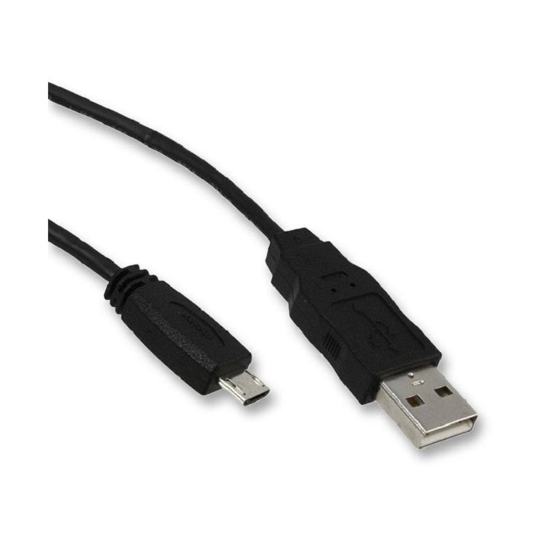 USB Cable, 1.5m, USB to Micro USB, Shielded I/O, Black, 68784-0002, Molex