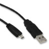 USB Cable, 1.5m, USB to Micro USB, Shielded I/O, Black, 68784-0002, Molex