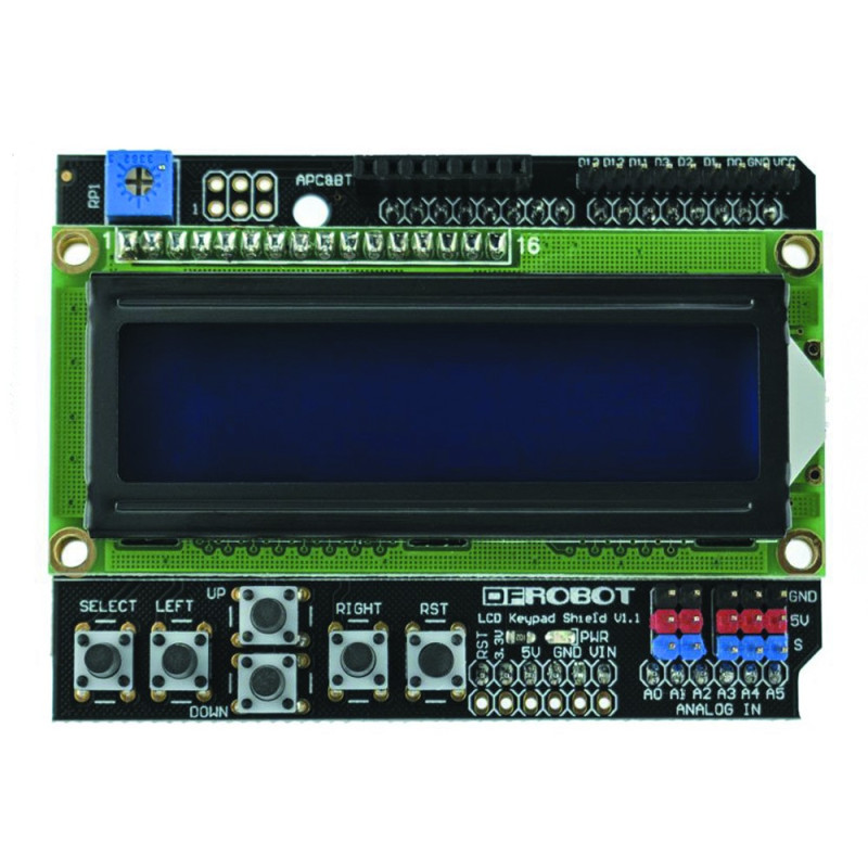 Gravity: 1602 LCD Keypad Shield For Arduino