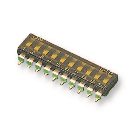 Multicomp Pro (MCEMR-10-T) DIP / SIP Switch, SPST, 24 VDC, 25 mA