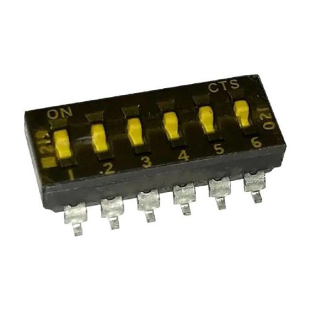 Cts (219-6MST) DIP / SIP Switch, SPST, 50 V, 100 mA