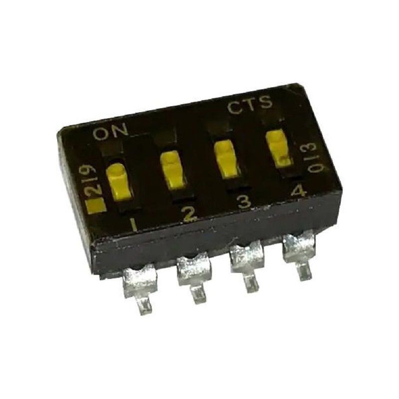 Cts (219-4LPSTR) DIP / SIP Switch, SPST, 50 V, 100 mA