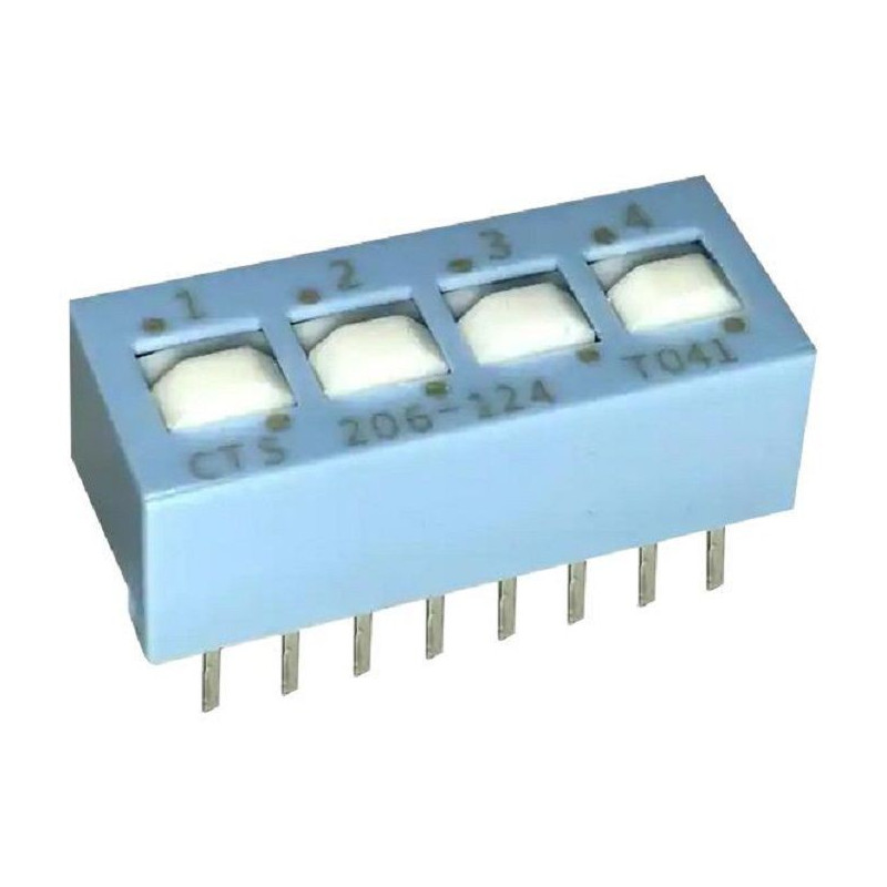 Cts (206-124) DIP / SIP Switch, SPDT, 50 V, 100 mA