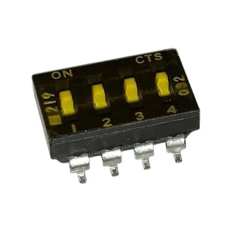 Cts (219-4MSTR) DIP / SIP Switch, SPST, 50 V, 100 mA