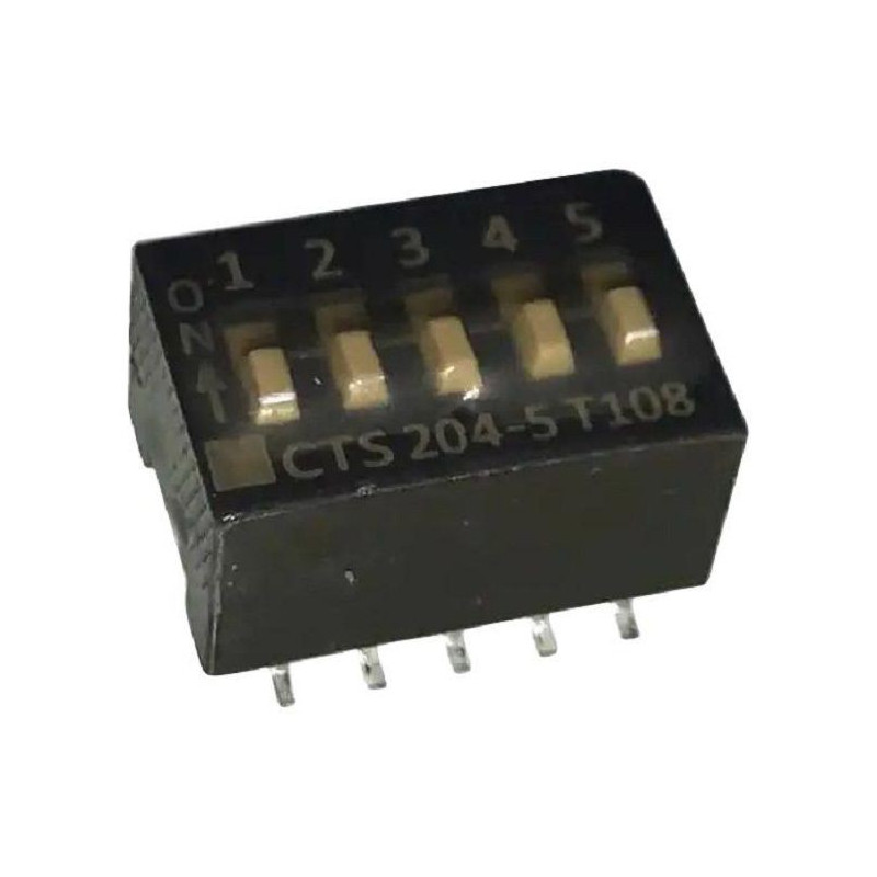 Cts (204-5ST) DIP / SIP Switch, SPST, 50 V, 100 mA