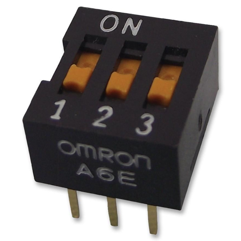 Omron (A6ER5101) DIP / SIP Switch, SPST, 24 VDC, 25 mA