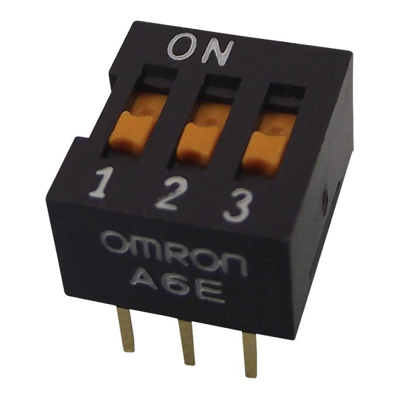 Omron (A6E-3104-N) DIP / SIP Switch, SPST, 24 V, 25 mA