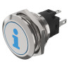 EAO (82-6151.1A24.B004) Vandal Resistant Switch, 82 Series, 22 mm