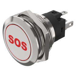 EAO (82-6151.1A14.B015) Vandal Resistant Switch, 82 Series, 22 mm