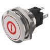 EAO (82-6151.1A14.B001) Vandal Resistant Switch, 82 Series, 22 mm