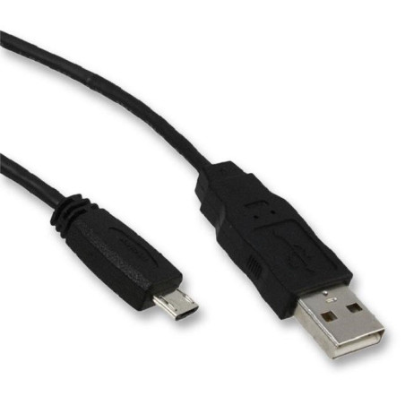 USB Cable, 0.8m, USB to Micro USB, Black, 11.02.8754, Roline