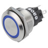 EAO (82-6151.1124)Vandal Resistant Switch, Flush, 82-6151 Series, 22.3 mm, SPDT, Momentary, Round Flat Flush, Natural