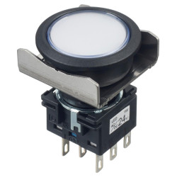 Idec (LBW6L-M1T64PW) Industrial Pushbutton Switch, 22 mm