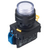 Idec (YW1L-M2E10Q4PW) Industrial Pushbutton Switch, YW, 22.3 mm, SPST-NO