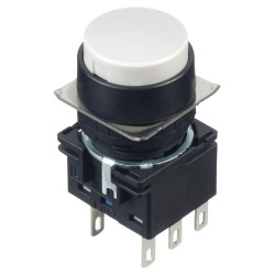 Idec (LB1B-A1T6W) Industrial Pushbutton Switch, LB, 16 mm