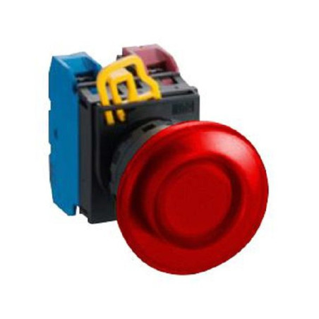 Idec (YW1L-M4E10Q4R) Industrial Pushbutton Switch, YW, 22.3 mm