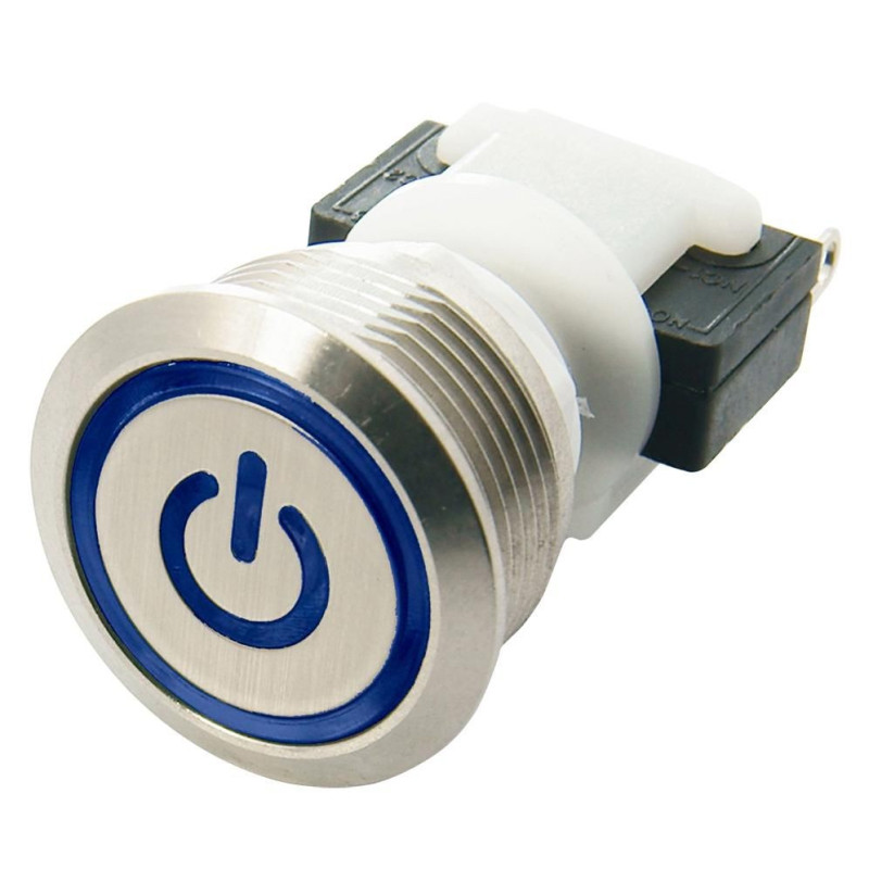 Itw Switches (H48M-113B/4044) Industrial Pushbutton Switch, H48M, 19.5 mm