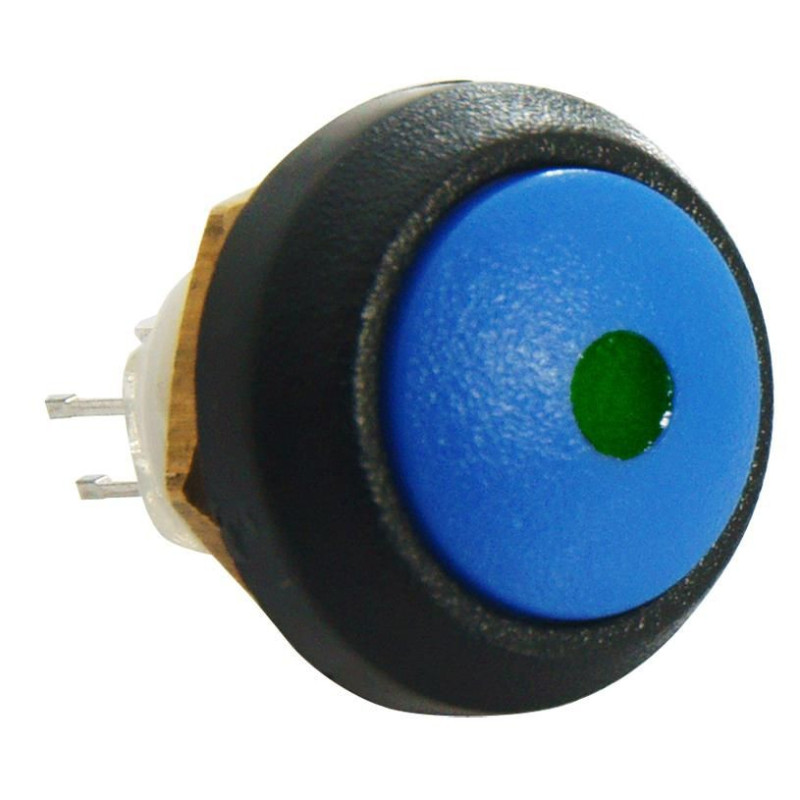 Itw Switches (48-1-RB-G-BL-B) Industrial Pushbutton Switch, 13.6 mm