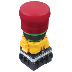 Idec (XW1E-LV4TG02Q4MFR) Emergency Stop Switch, DPST-NC, Push-Pul