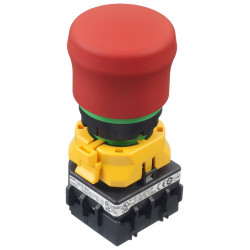 Idec (XW1E-BV4TG02MFR) Emergency Stop Switch, DPST-NC, Push-Pull