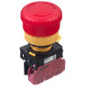 Idec (YW1L-V4E01Q4R) Emergency Stop Switch, SPST-NC, Push-Pull