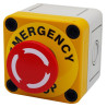 Apem - Emergency Stop Switch, DPST-NC, Twist to Release