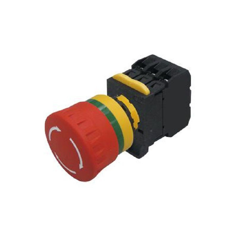 Multicomp Pro (MCA20B-V4E21R) Emergency Stop Switch, 10 A, 120 V