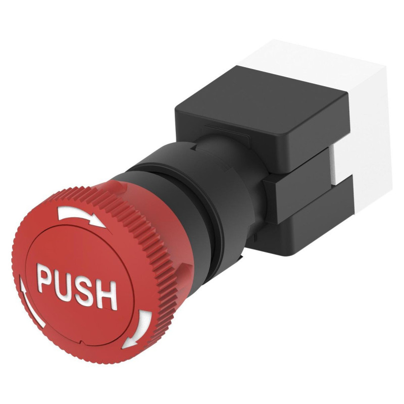 TE Connectivity (PBES16N60R) Emergency Stop Switch, 3 A, 125 V