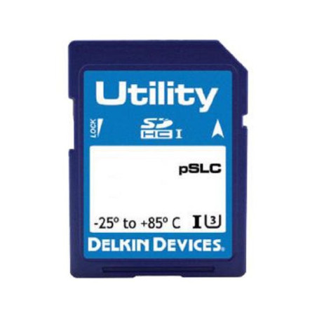 Delkin Devices (SF04APGJN-U3000-3) Flash Memory Card, SDHC Card, 4 GB