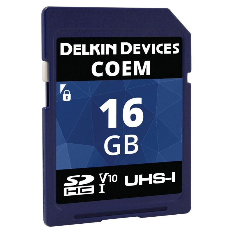 Delkin Devices (SDCOEM-16GB) Flash Memory Card, SD Card, UHS-1 U1, Class 10