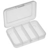 Duratool, Storage Box, 4 Compartment, Transparent, 1024N