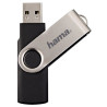 Hama (94175) Rotate USB 2.0 Flash Drive, 16GB 10 MB/s, Black/Silver