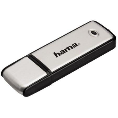 Hama (104308) 32GB Fancy USB 2.0 Flash Drive - 10 MB/s, Black/Silver