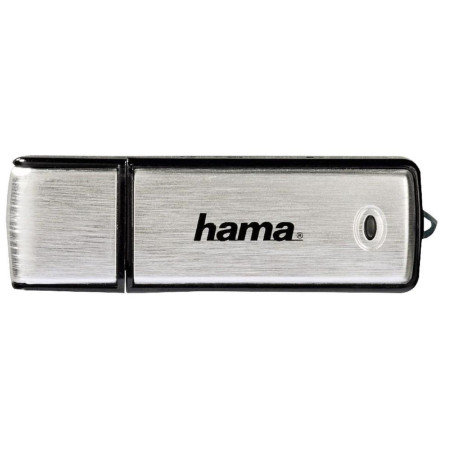 Hama (055617) 8GB Fancy USB 2.0 Flash Drive - 10 MB/s, Black/Silver