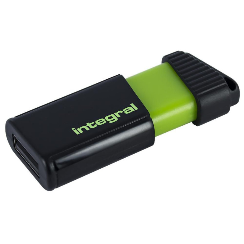 Integral (INFD128GBPULSEGR) Pulse USB 2.0 Flash Drive, 128GB Green