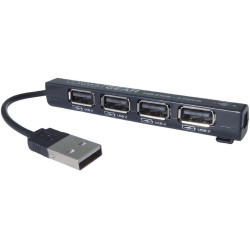 Connekt Gear (25-0054) 4 Port USB 2.0 Hub, Black