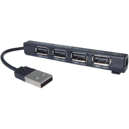 Connekt Gear (25-0054) 4 Port USB 2.0 Hub, Black