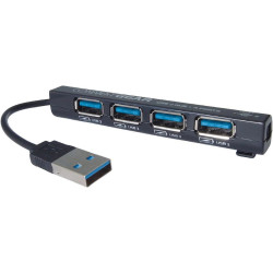 Connekt Gear (25-0058) 4 Port USB 3.0 Hub, Black