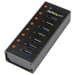 Startech (ST7300U3M) Hub, USB 3.0, 7 Ports, 5 Gbps, Mains Powered