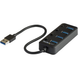 Startech (HB30A4AIB) Hub, USB 3.0, 4 Ports, 5 Gbps, Bus Powered