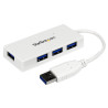 Startech (ST4300MINU3W) Hub, USB 3.0, 4 Ports, 5 Gbps, Bus Powered