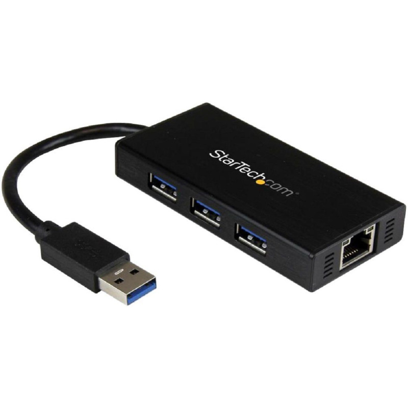 Startech (ST3300GU3B) Hub, USB 3.0, Bus Powered, 3 Ports