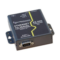 Brainboxes (ES-420) Adapter, PoE Ethernet to RS422, RS485 Serial