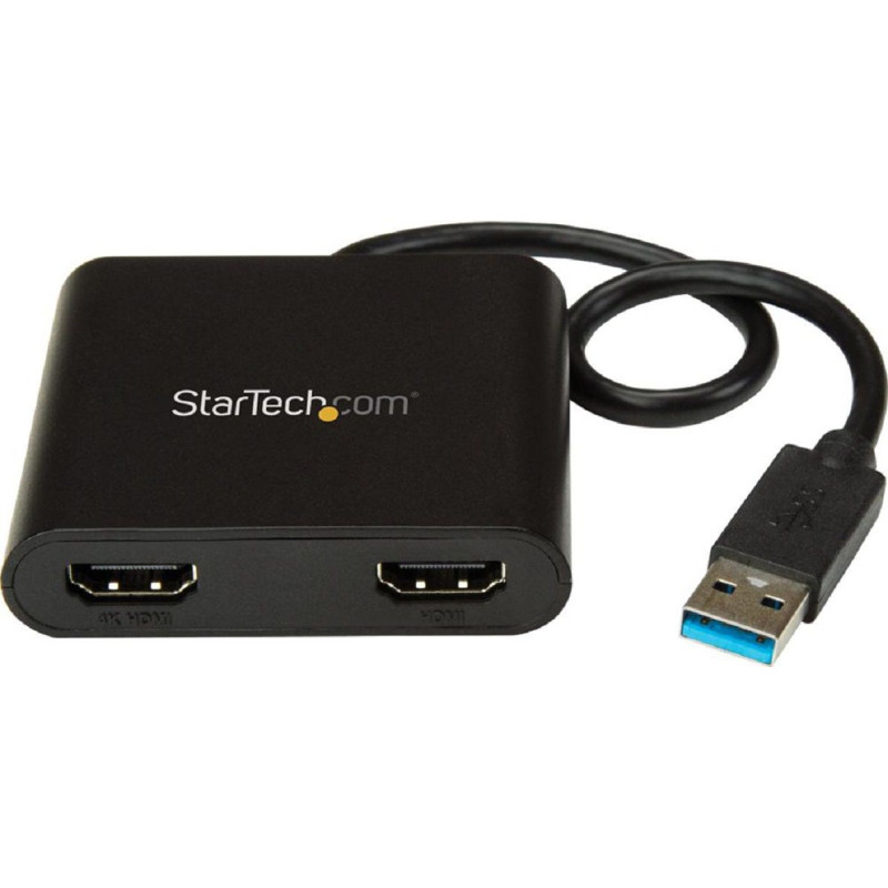 Startech (USB32HD2) Adapter, USB 3.0 to Dual 4K HDMI