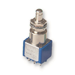 Apem (8646A) Pushbutton Switch, 8000, 6.5 mm, DPDT, On-On, Plunger